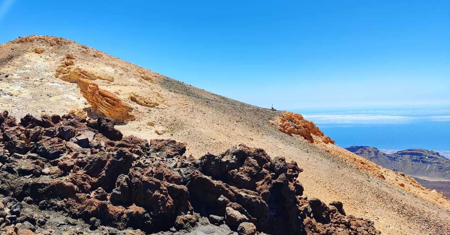 Nel cratere del vulcano Teide